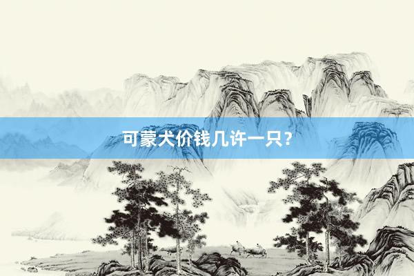 可蒙犬价钱几许一只？